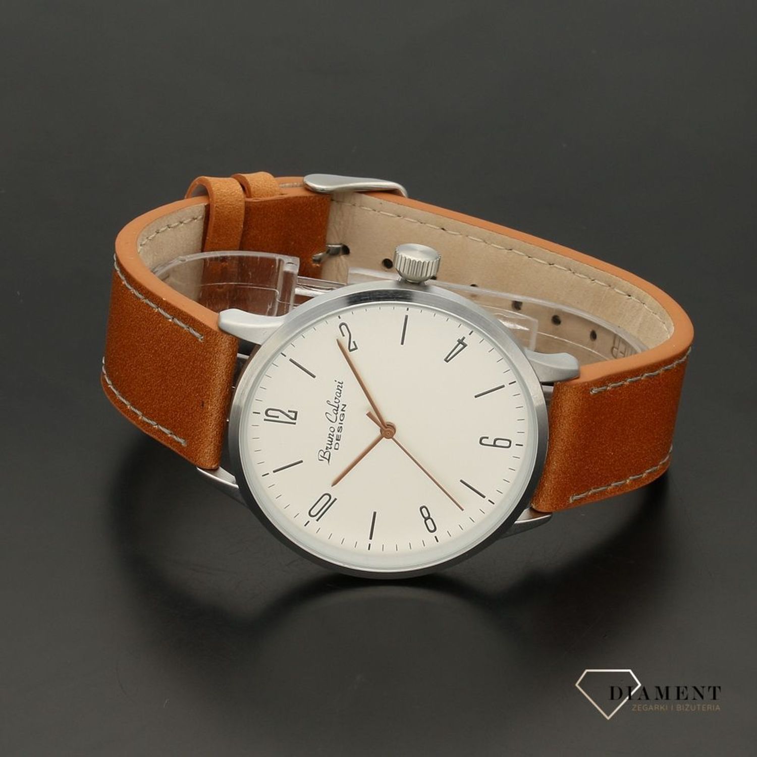 Zegarek męski Bruno Calvani BC90680 SILVER pasek brązowy (5).jpg